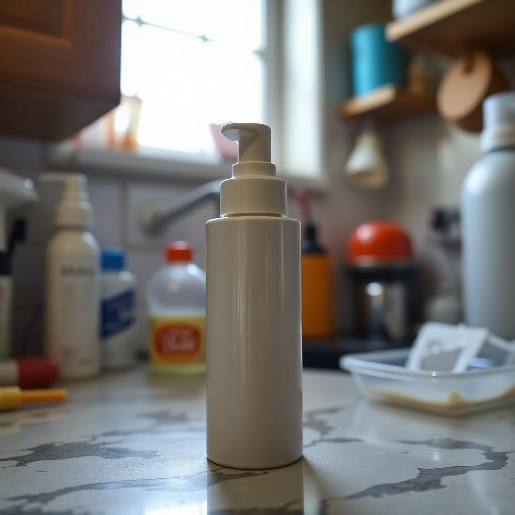 Skincare bottle before